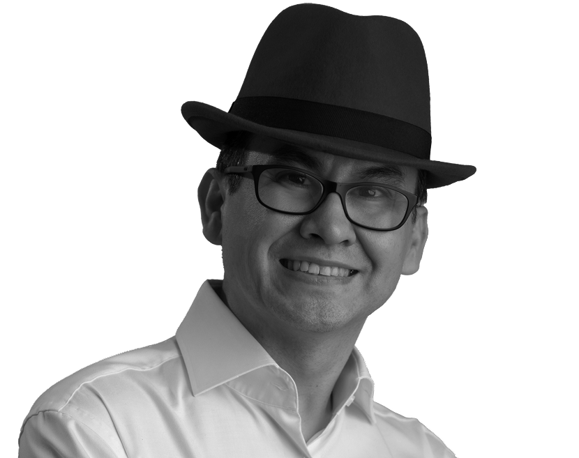 Foto de Jesus Calderon en tono de gris